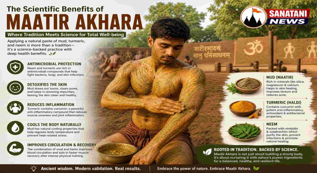 Traditional Bengali mud wrestling Akhada with youth practicing ancient wrestling techniques